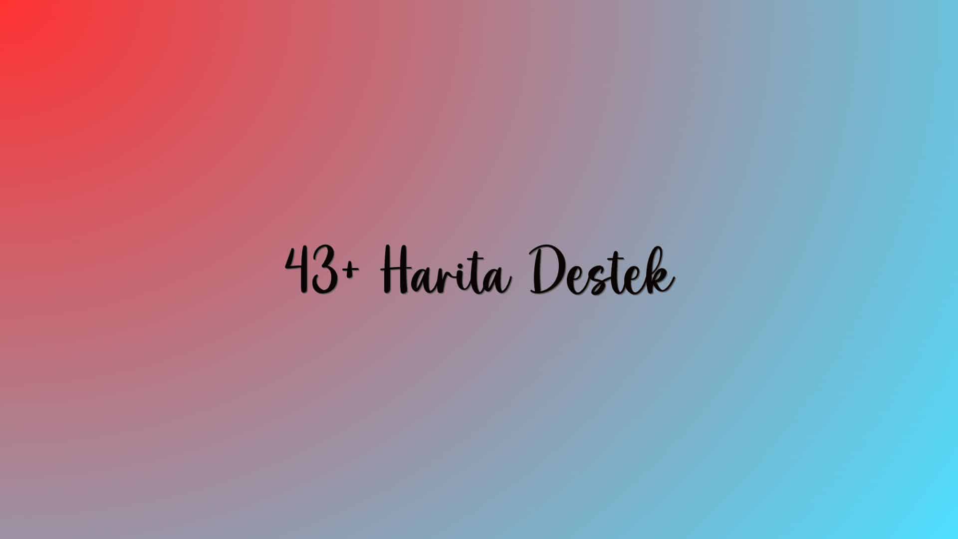43+ Harita Destek